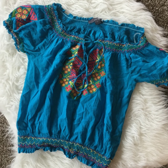 Tribal print top