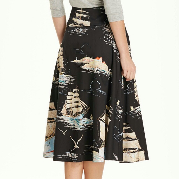 Anthropologie Sailaway Circle Skirt