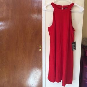 Express High-neck Red Dress