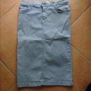 Blue Denim high waisted skirt