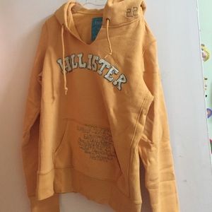 Hollister yellow hoodie