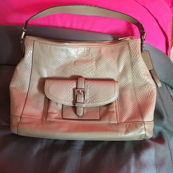 Coach purse beige