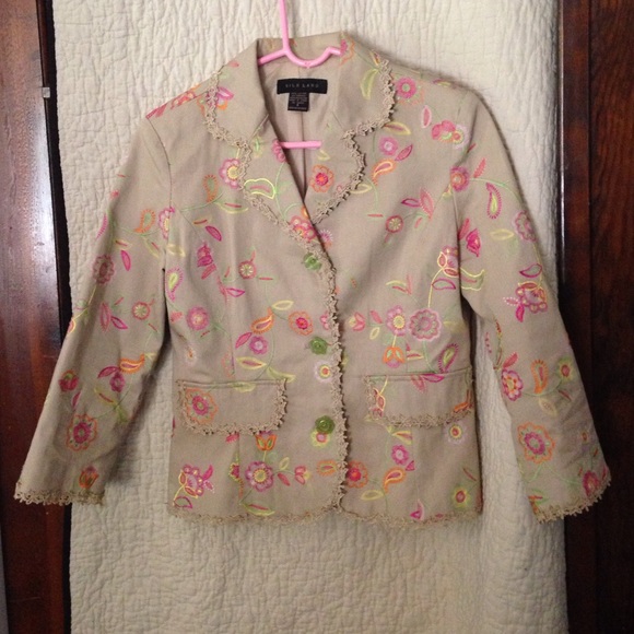 Embroidered Blazer by Silk Land (Size 6) - Picture 1 of 4