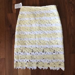 Laser Cut Lace Skirt