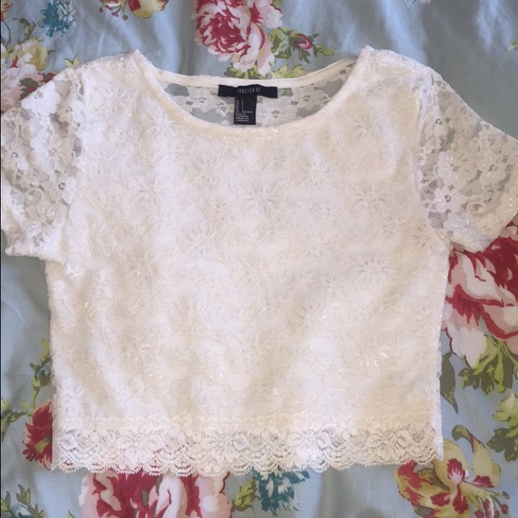 Forever21 Lace Crop Top.
