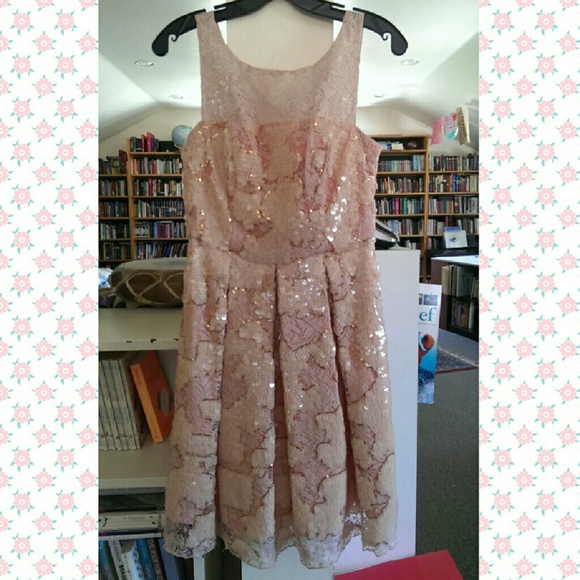 Blush Sequin Dress