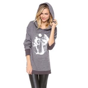 Wildfox Glow in the Dark, hooded sweatshirt
