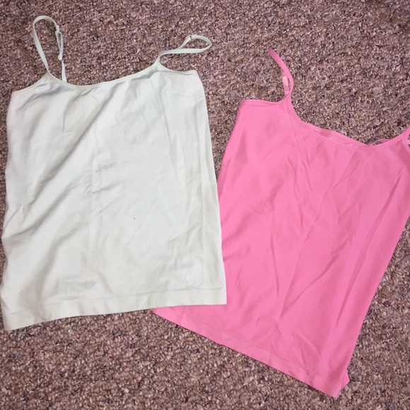 🎉 2 for 1 Mint green and pink tank tops