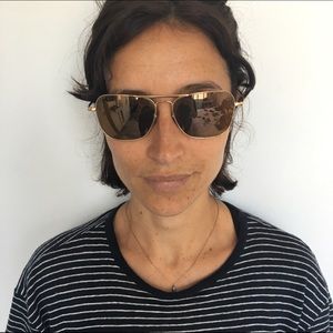 Ray-Ban Titanium Polarized Aviator Sunglasses