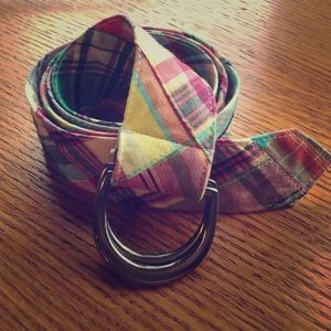 Plaid belt