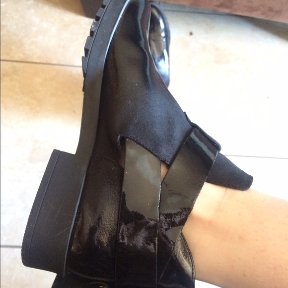 Miista black leather strappy boot cutout buckle - Picture 2 of 4
