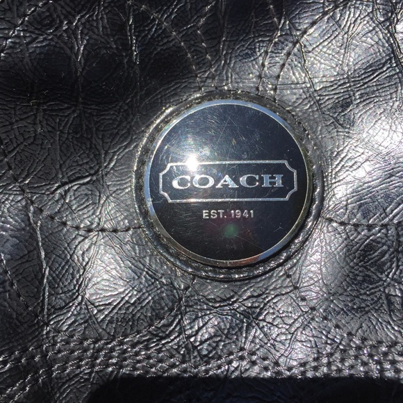 Coach Black Leather Handbag - Picture 2 of 3