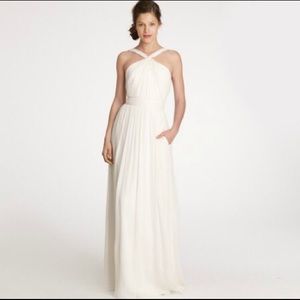 NWT J. Crew Sinclair white gown