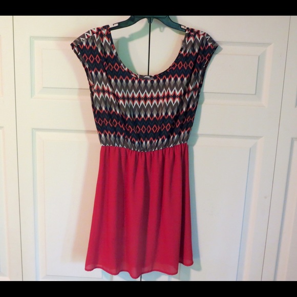 Pink Owl Patterned Dress