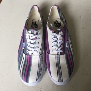 Women's size 10.5 striped Vans