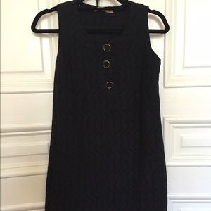 Sandro black eyelet dress