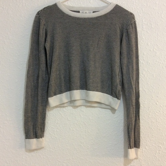 Stripped cropped sweater