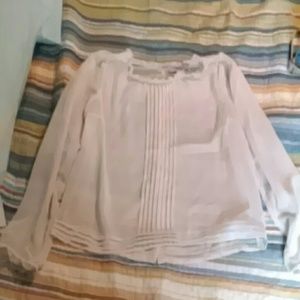 Love 21 sheer peasant blouse