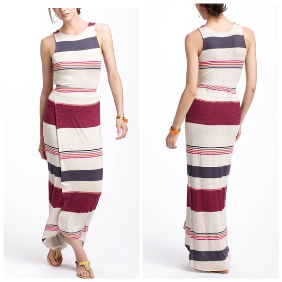 Anthropologie Striped Maxi Dress