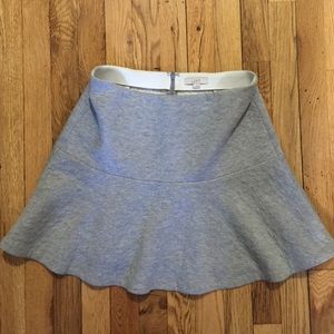 LOFT grey cotton skirt size small
