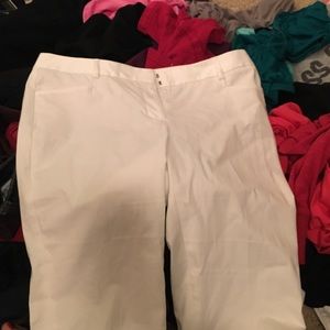 White Capri slacks