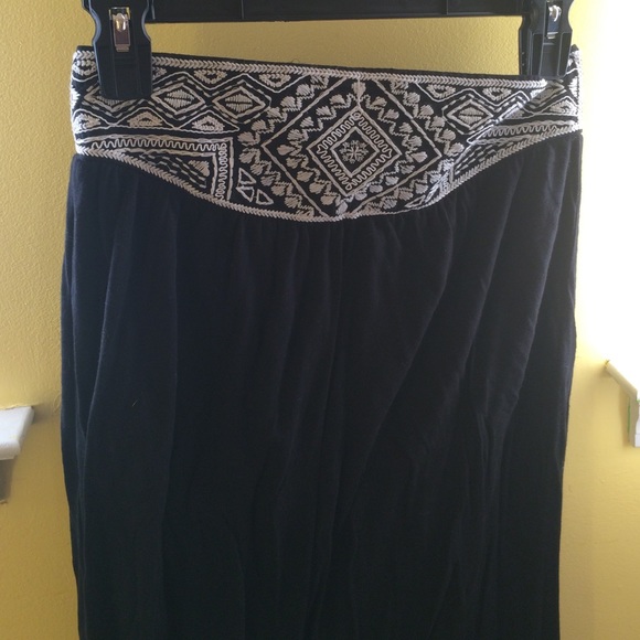 Black maxi skirt