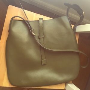 Co-Lab Green Leather Shoulder Bag