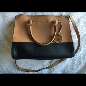 Michael kors leather sun/ luggage satchel
