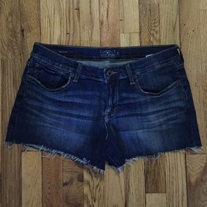 Lucky Brand dark denim cutoff shorts size 8/29
