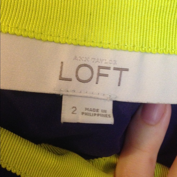 Purple Ann Taylor LOFT skirt - Picture 3 of 3