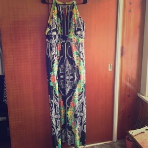 Gorgeous multi color maxi dress