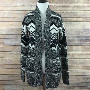 Black & Grey Aztec Cardigan
