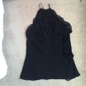 BCBGMaxAzria Ruffle Silk Blouse BCBGMaxAzria Ruffle Silk Blouse