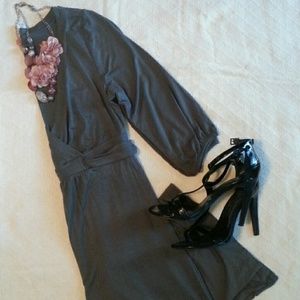 BOGO Grey faux wrap dress