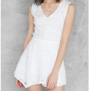 White lace romper