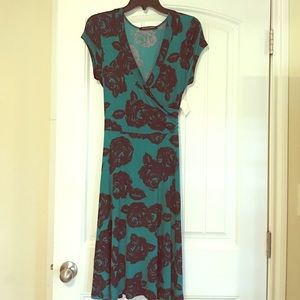 Janette Fashion Venechia Short Sleeve Wrap Dress