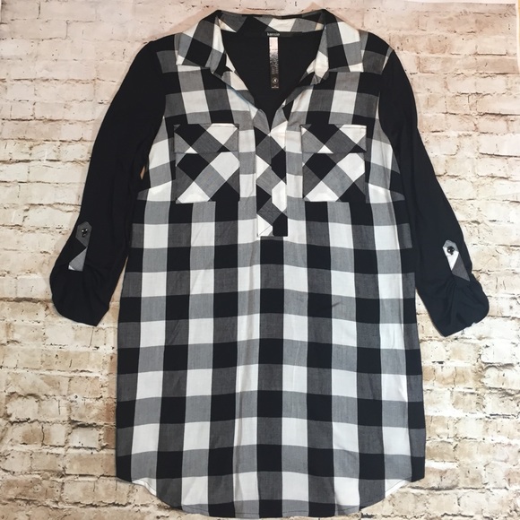Kensie Plain contrast collard shirt