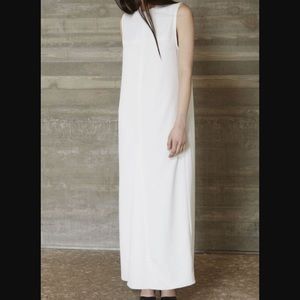 Rachel Comey Flora dress in pebble white polyester