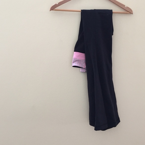 Lululemon flare pink band yoga pants