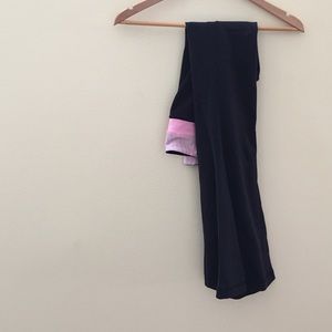 Lululemon flare pink band yoga pants