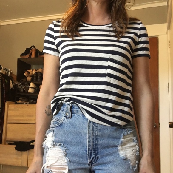 Stripped Tee with high back - Picture 4 of 4