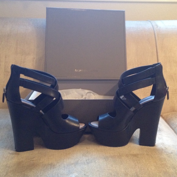 BCBG platform heels