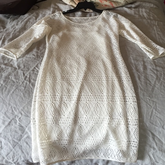 White eyelet dress