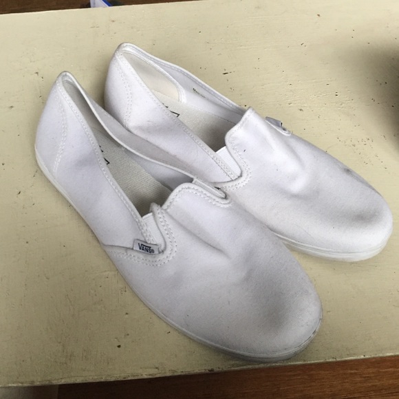 Size 11 white slip on Vans