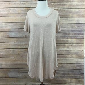 Pale Pink Tunic with Open Sides