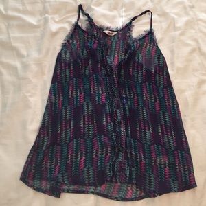 Light casual racer back tank top!