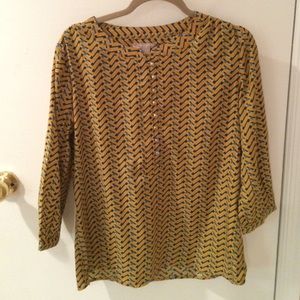 Yellow Print Blouse-FWP