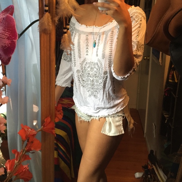 🚫🚫sold🚫🚫Bohemian blouse - Picture 2 of 4