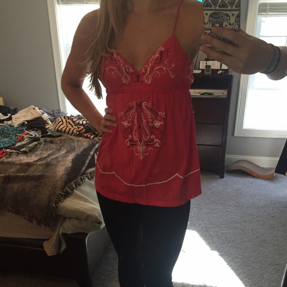 Free People Pink Tank Top- medium