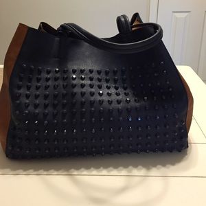 Street Level faux leather tote